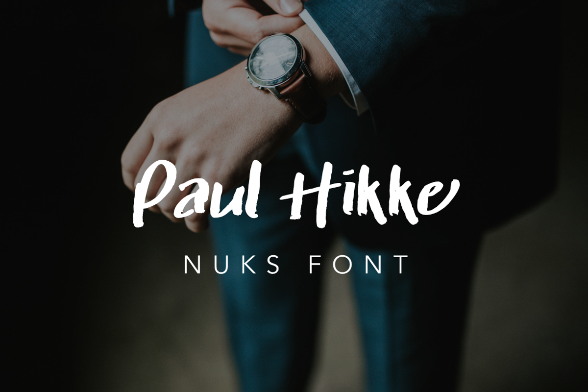 Nuks Handwritten Font Script Brush preview 2