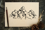 Mountain Vintage Sketches, an Illustration by Epine (Thumbnail 5 of 5)