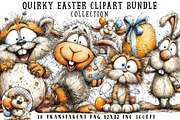 Quirky Easter Clipart Bundle, an Illustration by OK Design (Thumbnail 1 of 6)