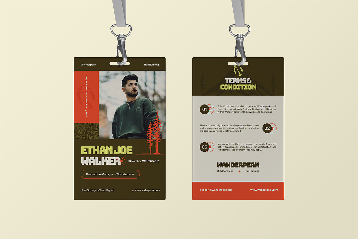 Wanderpeak - ID Card, a Card Template by StreaksideStd (Photo 3 of 3)