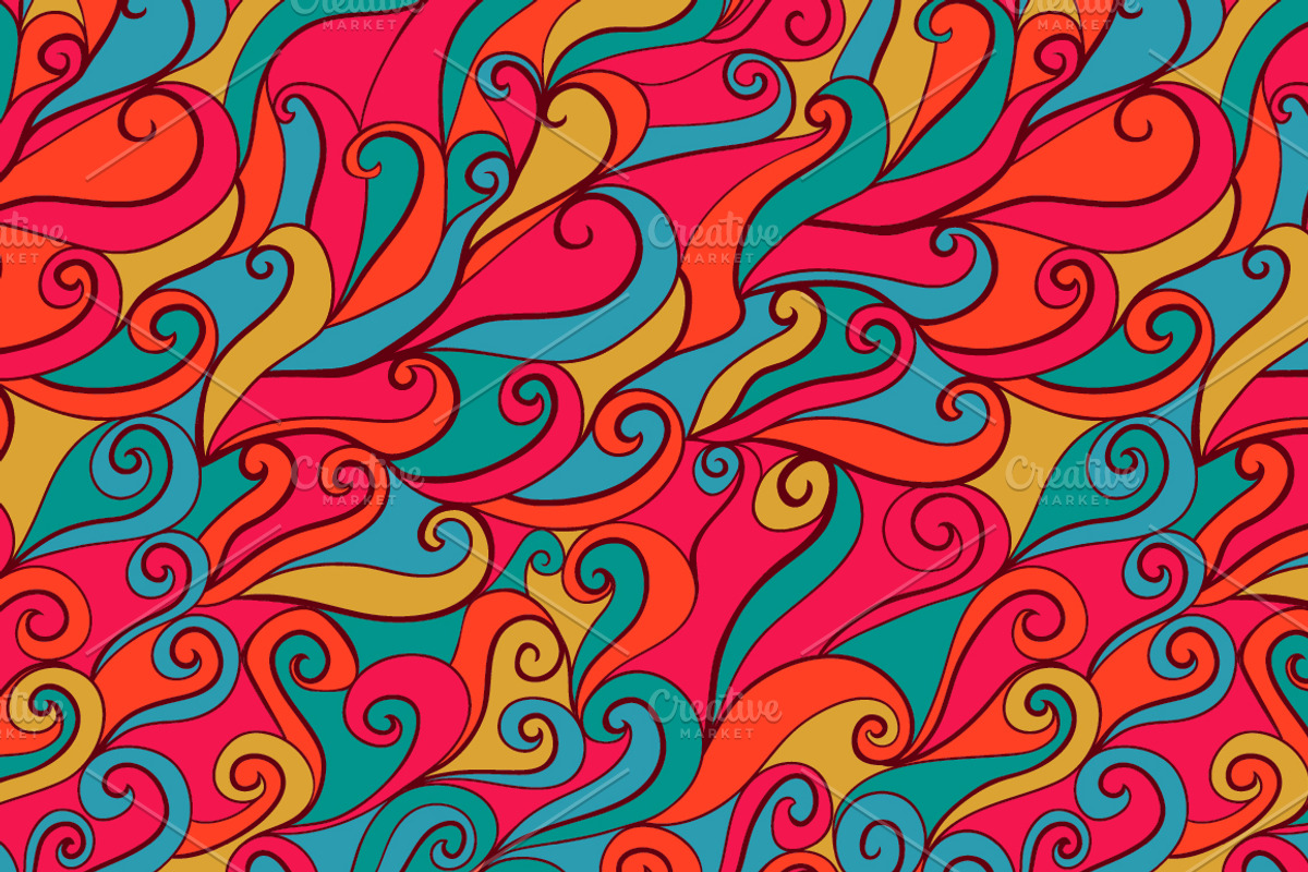 Vector Set "Waves pattern set 3" preview 3