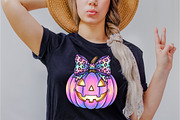 Halloween Pumpkin PNG Coquette Neon, an Illustration by Dream Creation (Thumbnail 2 of 5)