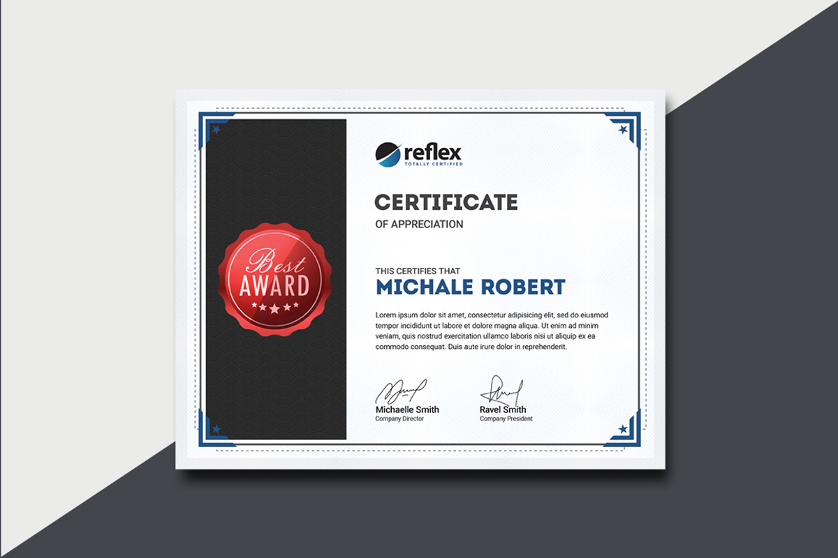 Certificate, a Stationery Template by deviserpark (Photo 4 of 6)