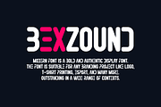 Bexzound Font, a Sans Serif Font by albert_kalingga (Thumbnail 5 of 6)