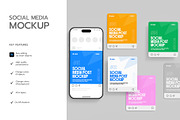 Social Media Post Mockup Layout, a Product Mockup by graphypix (Thumbnail 2 of 4)