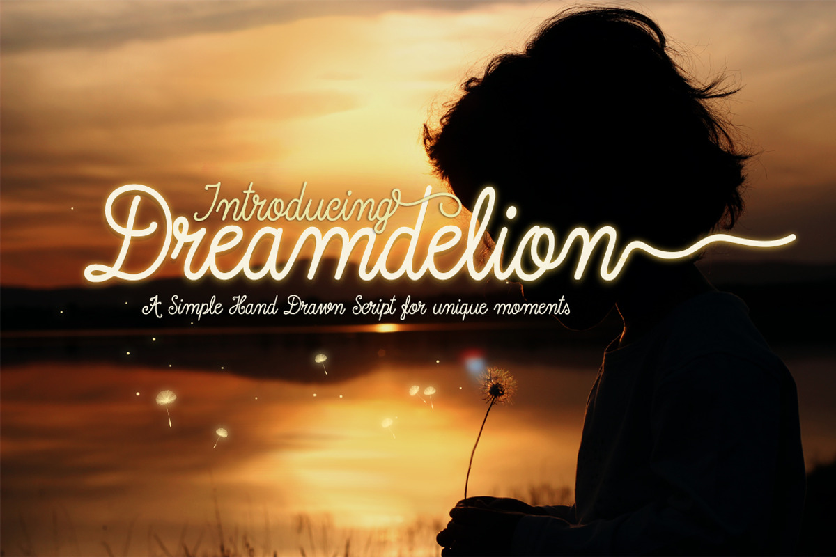 Dreamdelion Font Script preview 4