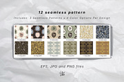 Vintage Floral Line Art Patterns, a Pattern Graphic by lilovwishes (Thumbnail 2 of 7)