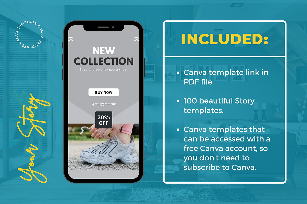 Fashion Sale Content Story Template, a Social Media Template by emcrea (Photo 5 of 9)