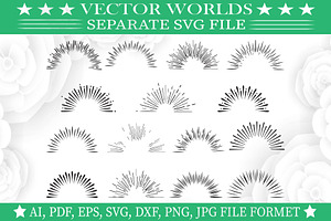 Sunburst Svg, Sun, Burst Svg, an Object Graphic by VectorWorlds
