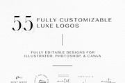 55 Minimalist Luxe Logos, a Branding & Logo Template by Mint Made (Thumbnail 3 of 17)