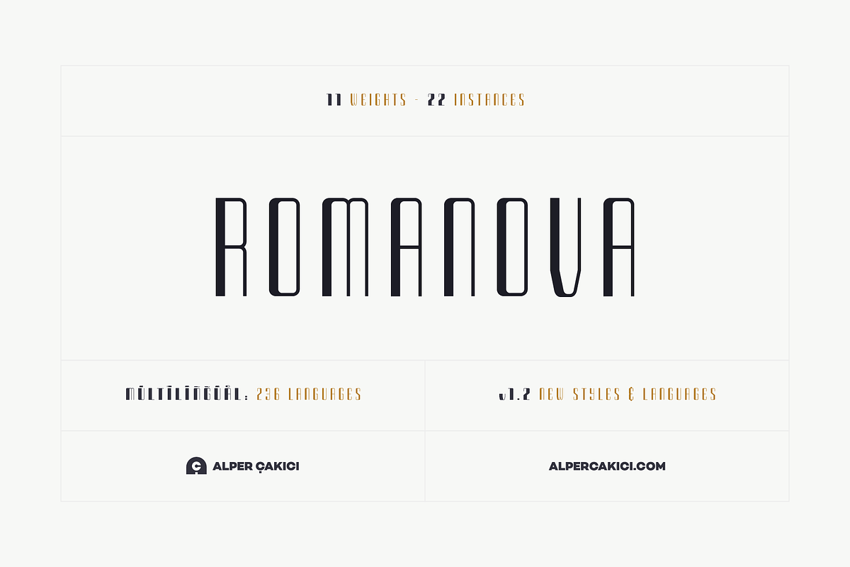Romanova – A Luxury Font Family, a Sans Serif Font by alpercakici (Photo 19 of 19)