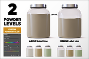 5lb Whey Protein Jar Mockup C3-Pro, a Packaging Mockup by Design Warlord (Thumbnail 3 of 16)