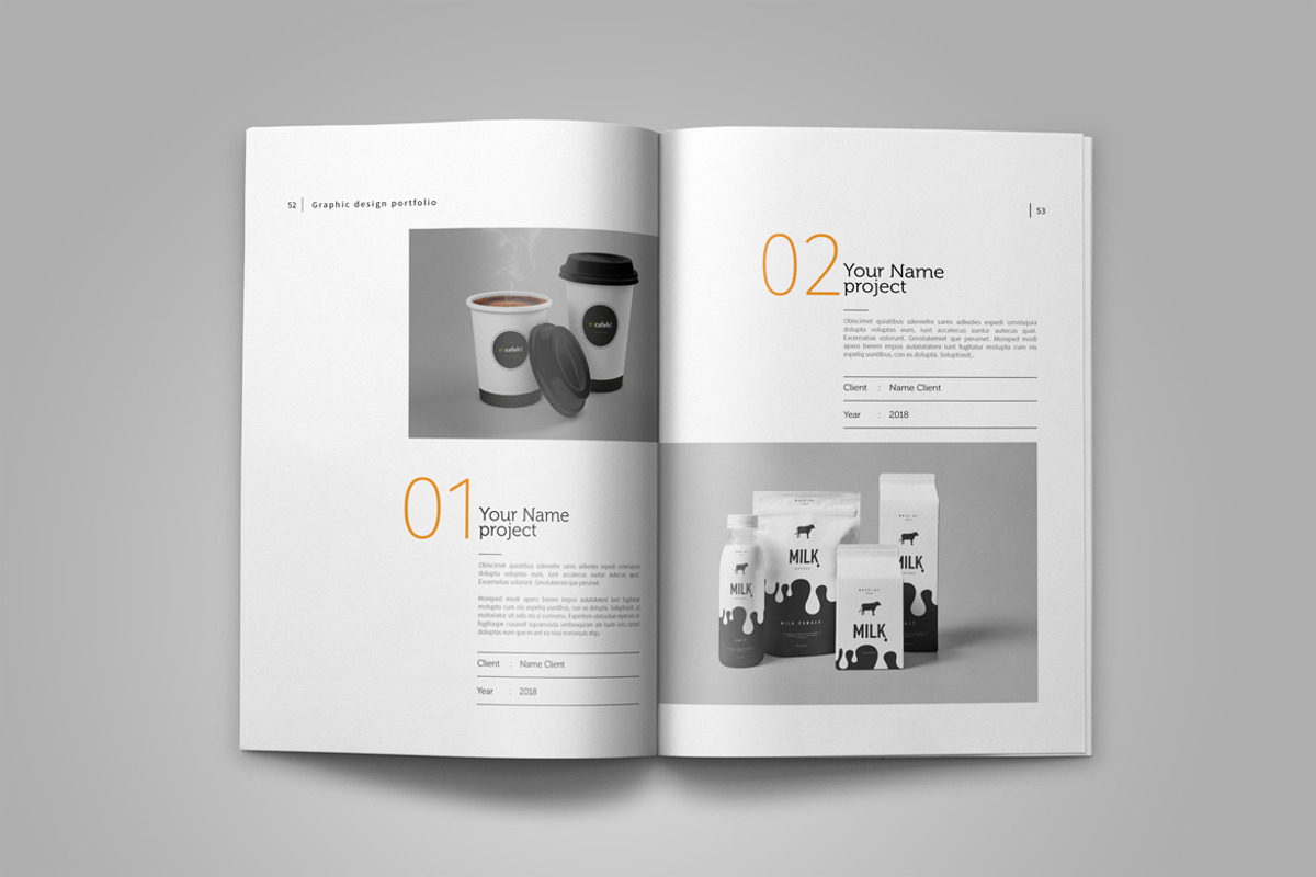 Graphic Design Portfolio Template, a Brochure Template by adekfotografia (Photo 31 of 42)