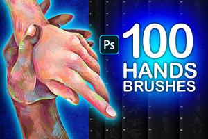 Photoshop Hands Stamps Brushes