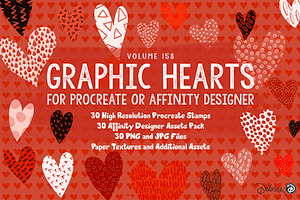 Graphic Hearts Procreate/Affinity