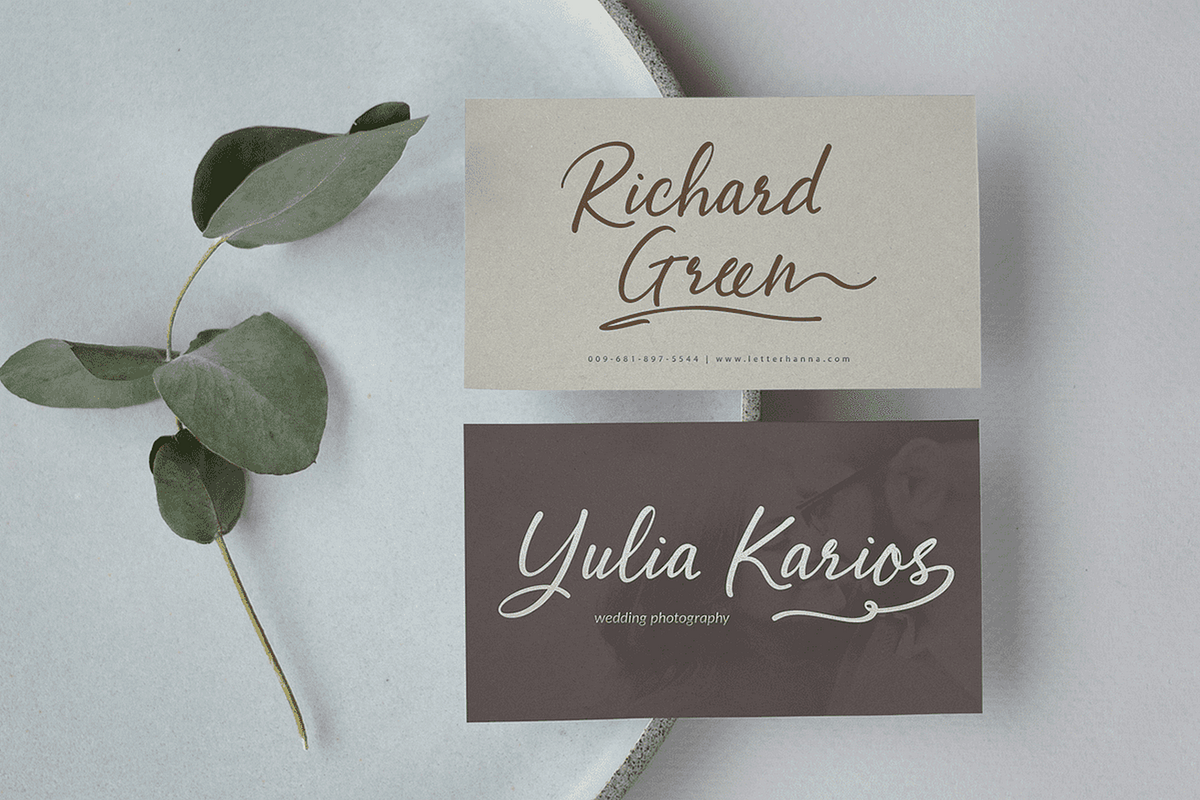 Abellaice Script Font, a Handwritten Font by Letterhanna Studio (Photo 2 of 10)