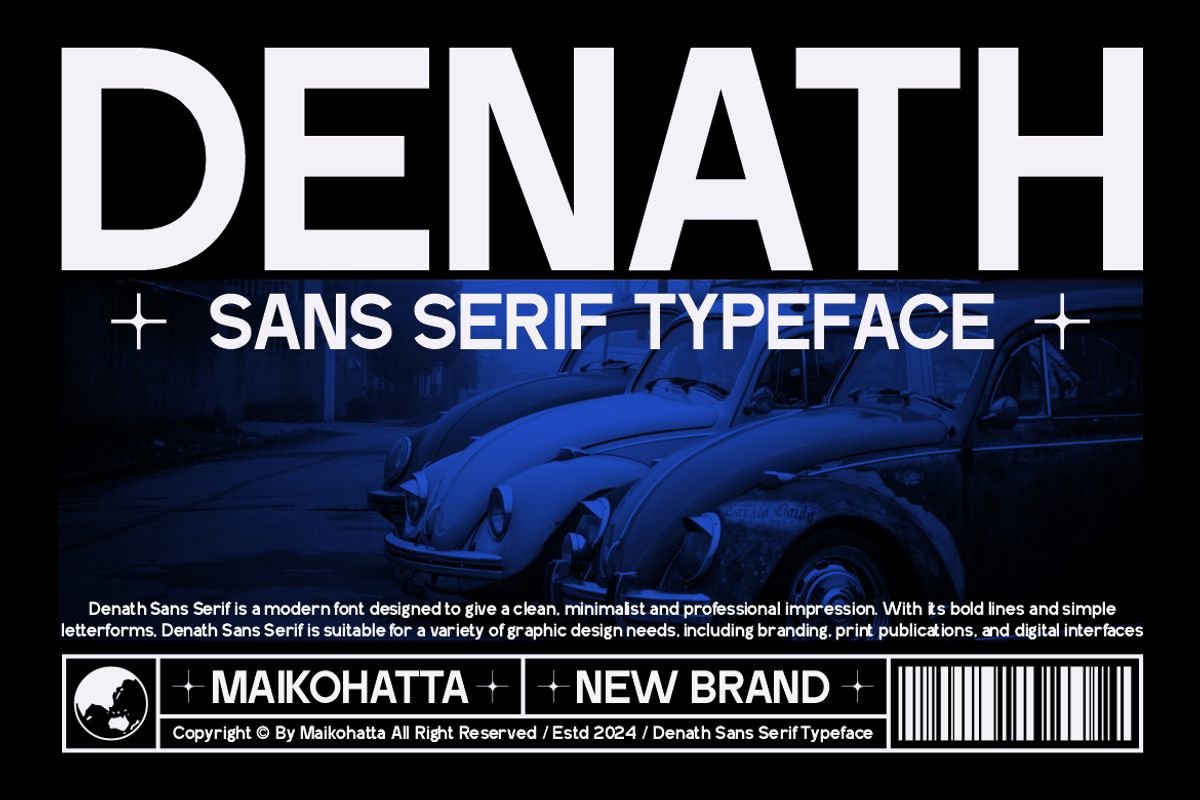 Denath - Sans Serif Typeface, a Sans Serif Font by MaikoHatta (Photo 1 of 7)