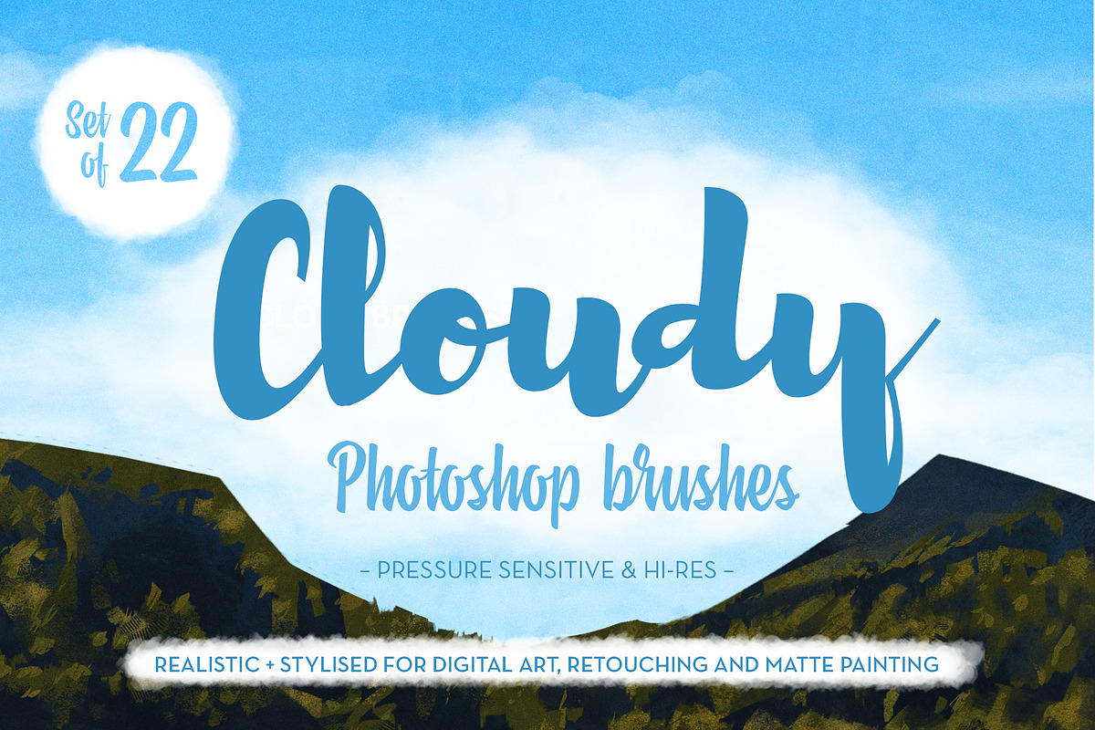 Matt's Photoshop Cloud Brush Set, a Brush Add-On by Matt Heath (Photo 1 of 5)