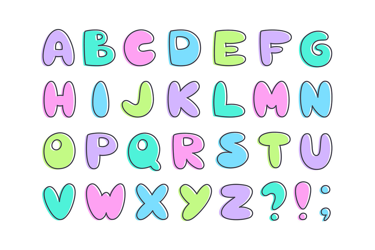 Baby Alphabet and Lettering, an Object Graphic by redcollegiya design (Photo 2 of 14)