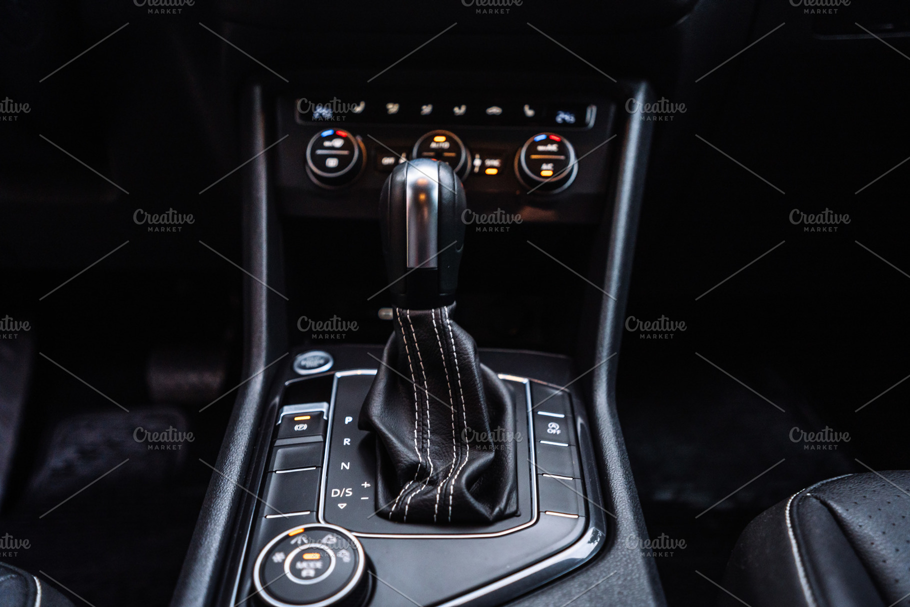 Automatic Car Gear Shift Lever Close Up in Interior, a Transportation Photo by Red Hot Chili Pepper Shop
