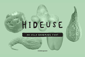 Hideuse - ugly handmade font