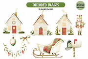 Christmas Goose Watercolor Set, an Illustration by TatiMockup (Thumbnail 6 of 8)