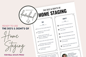 Home Staging Do's & Don'ts Template