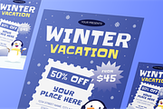 Winter Vacation Flyer Set, a Flyer Template by Annora Studio (Thumbnail 5 of 6)