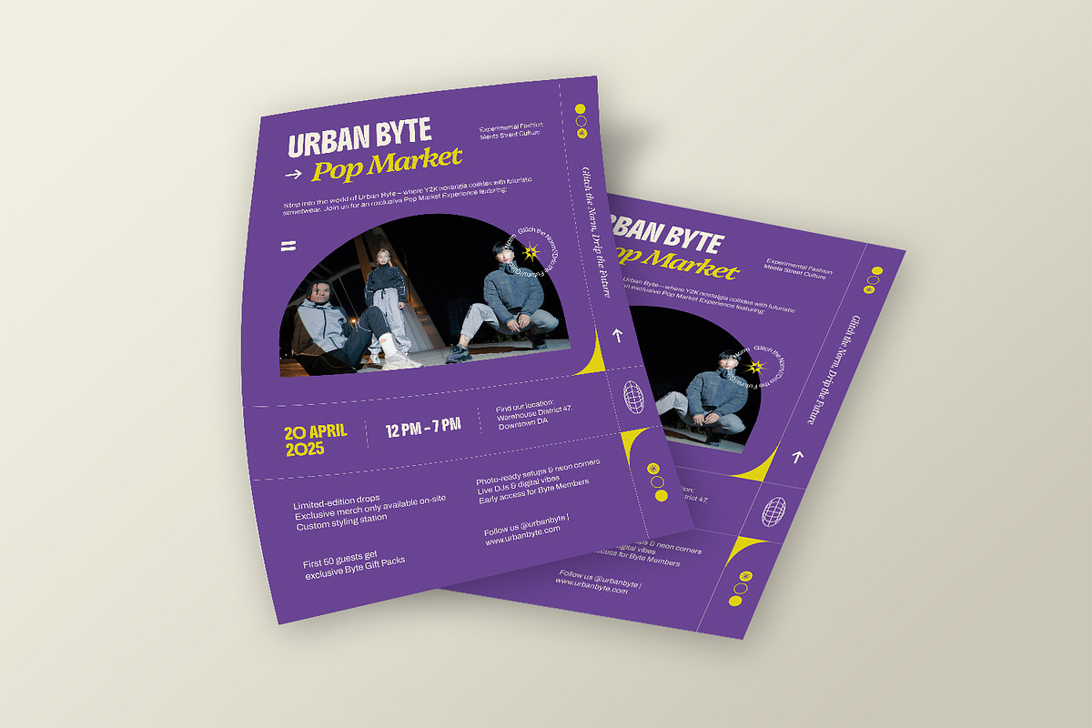 Urban Byte - Flyer Template, a Flyer Template by StreaksideStd (Photo 2 of 3)
