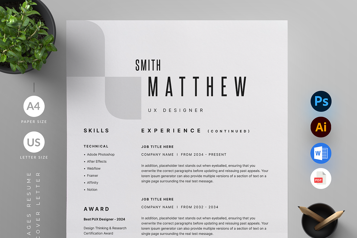 Resume/CV, a Resume Template by Reuix Studio (Photo 2 of 5)