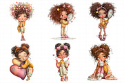 Quirky Love Girl Clipart, an Illustration by Daily.Designs (Thumbnail 5 of 5)