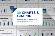 Charts and Graphs PowerPoint, a Presentation Template by HiSlide.io (Thumbnail 1 of 5)