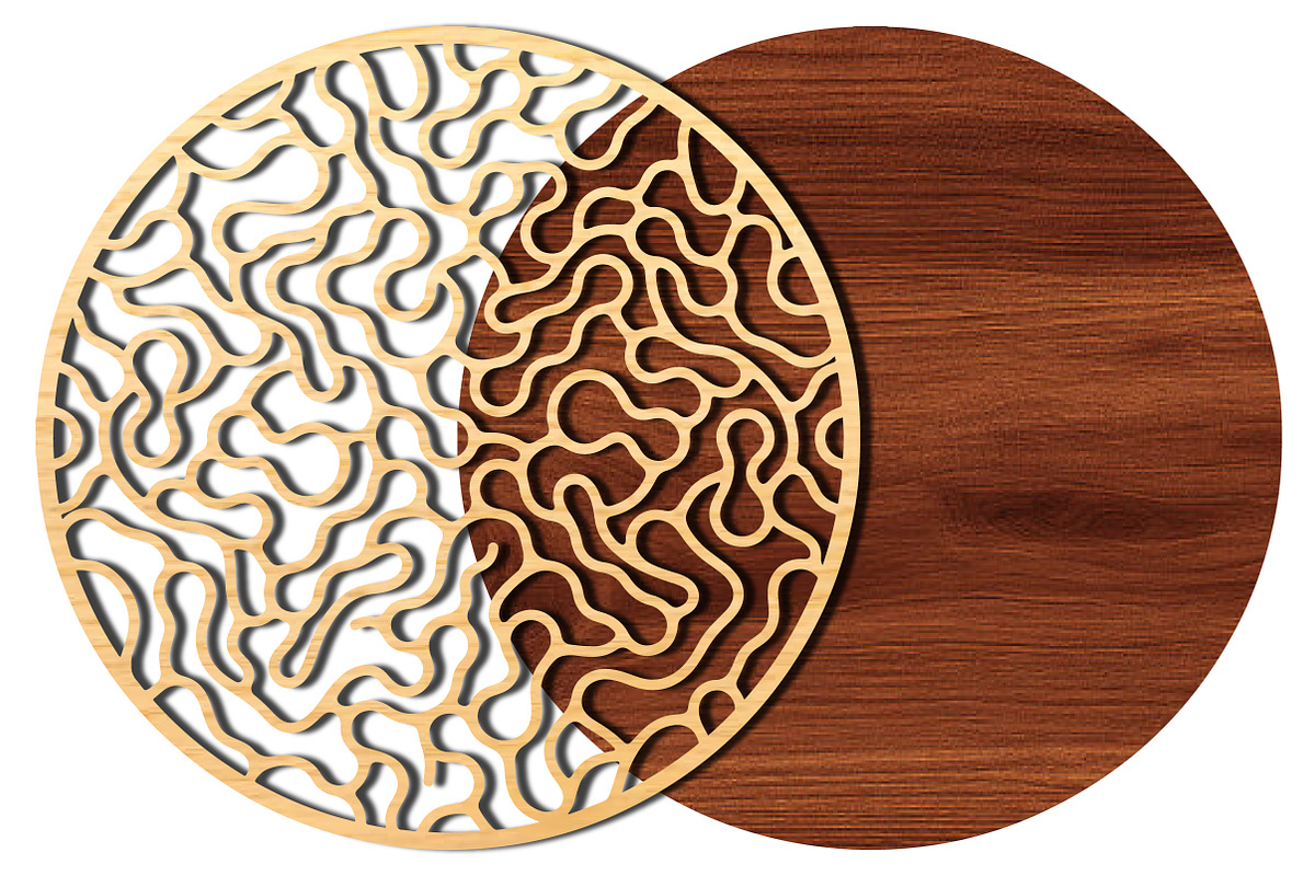 Abstract Geometric Round Wall Art, an Object Graphic by DreamCafeArt (Photo 4 of 4)