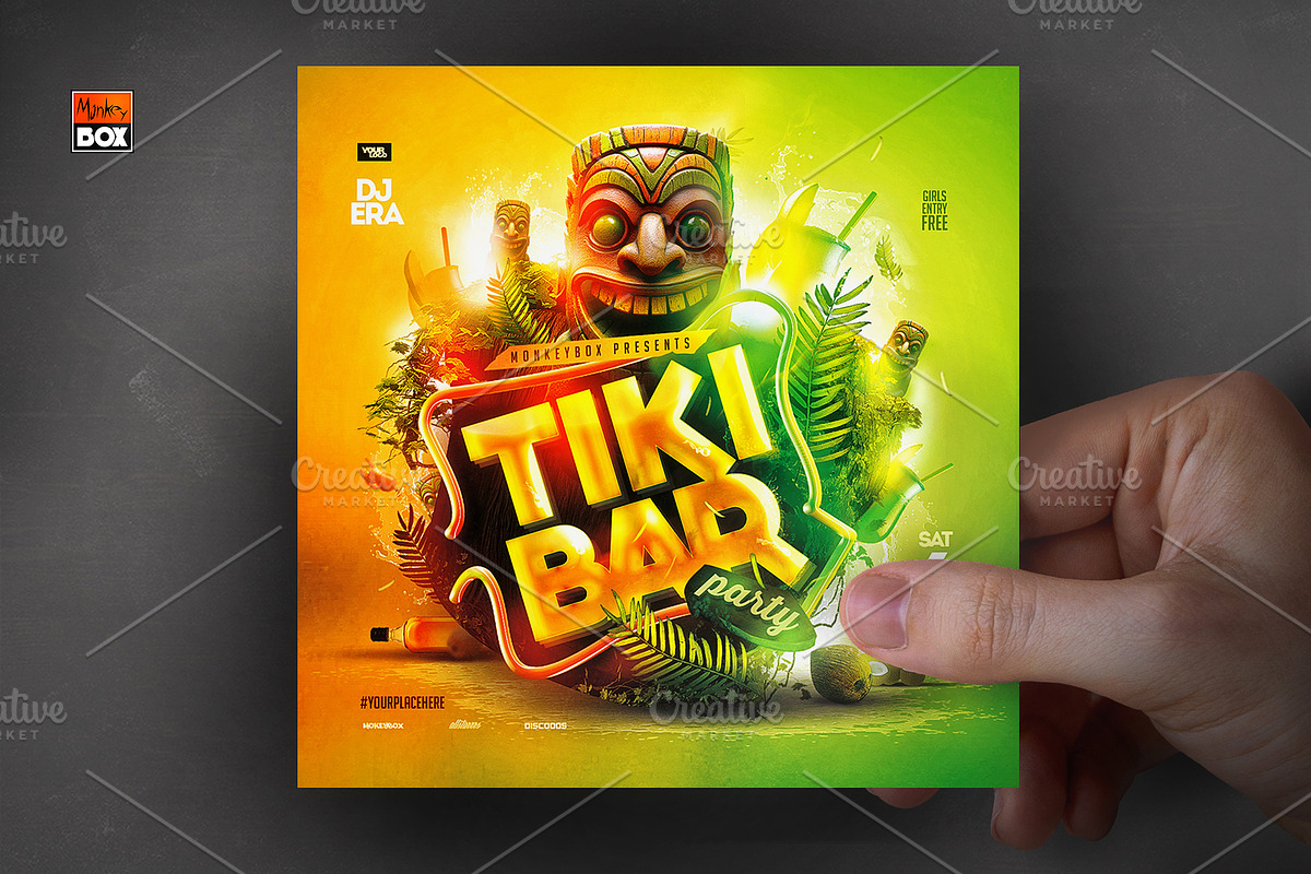 Tiki Bar Flyer, a Flyer Template by MonkeyBOX (Photo 3 of 3)