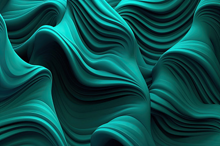 Teal 3D backdrop with seamless loops, organic patterns, dreamlike abstraction r, a Wallpaper Photo by José Manuel Gelpi