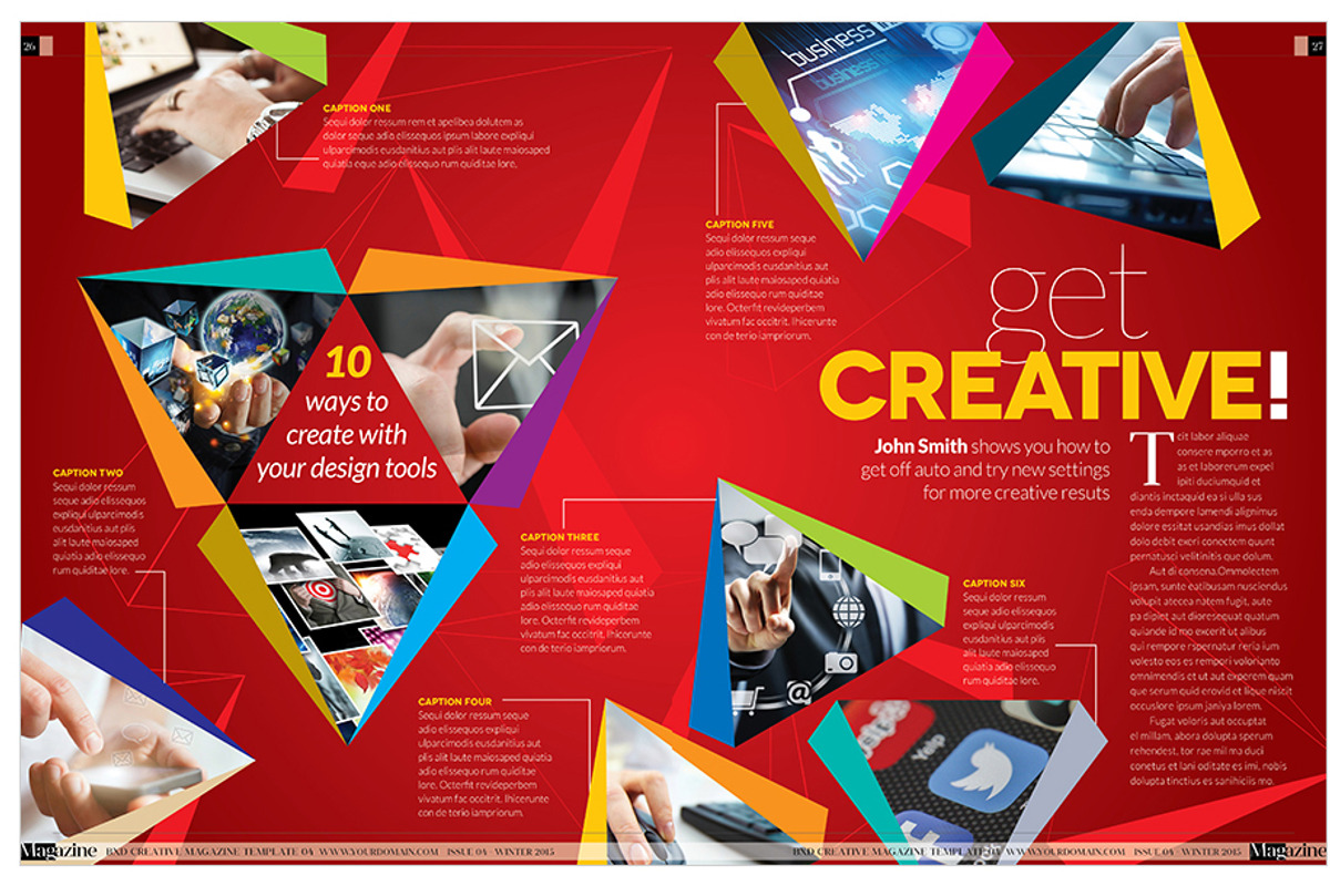 Magazine Template InDesign 04, a Magazine Template by Love Graphic Design (Photo 22 of 34)