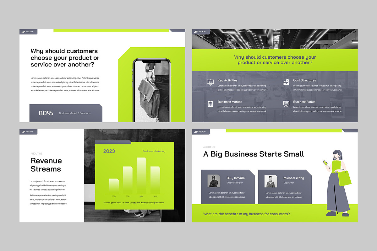 Business Model Canvas Keynote, a Presentation Template by rgbryand