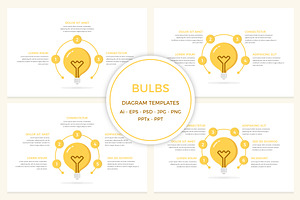 Bulbs - Diagram Templates, a Templates & Theme by PixMarket