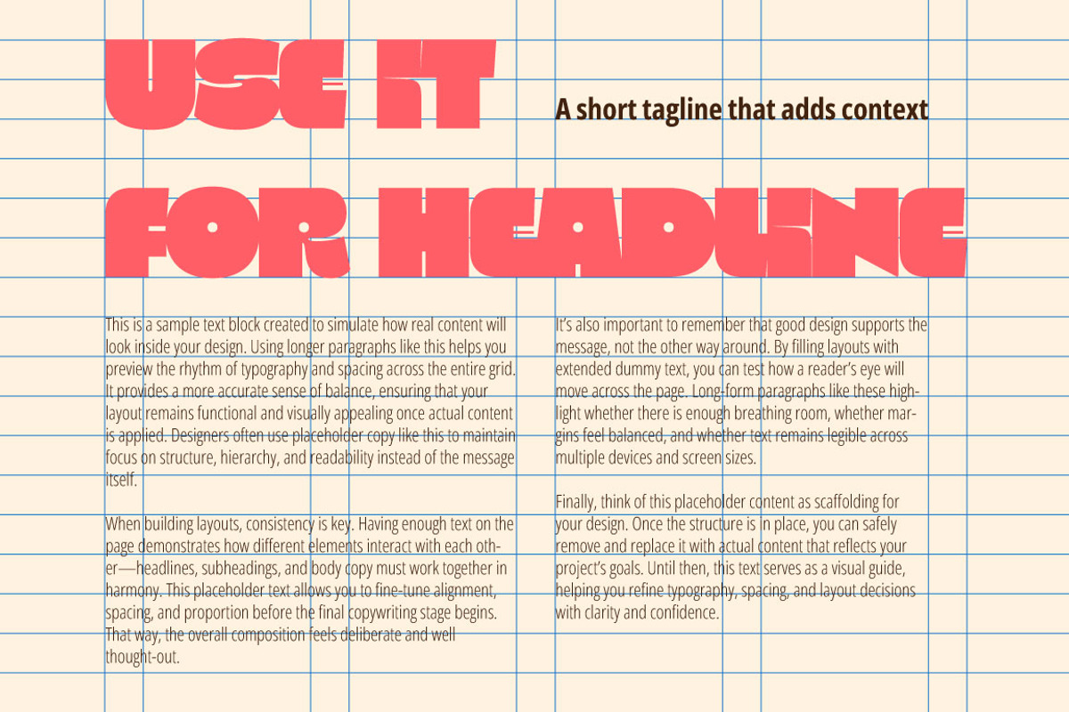 Clamingo – Bold Retro Display Font, a Sans Serif Font by SNI Typeworks (Photo 7 of 10)