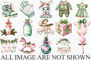 Coquette Baby Shower Christmas, an Illustration by Canvas Craft (Thumbnail 3 of 6)