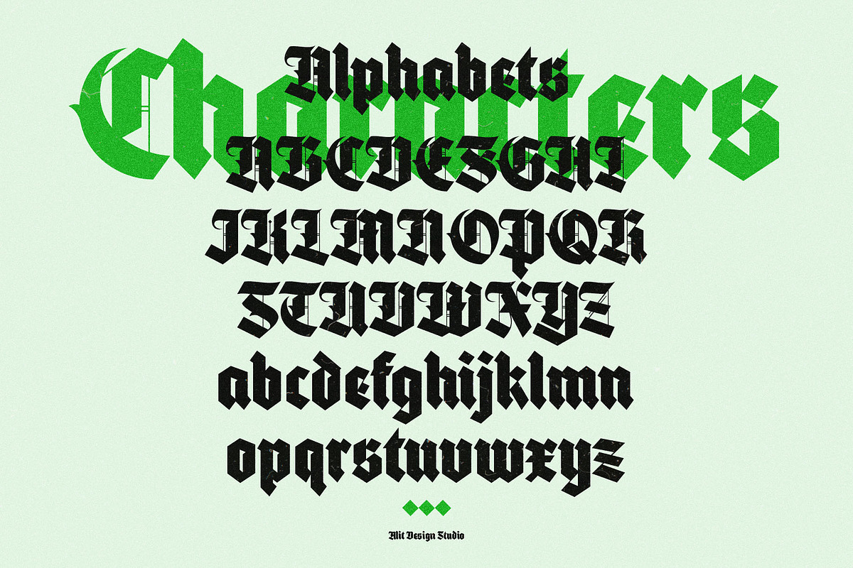 Black Brave Typeface, a Blackletter Font by alit design (Photo 2 of 21)