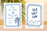 Blue coastal line art, sea clipart, an Object Graphic by Tani Kuzminka (Thumbnail 13 of 13)