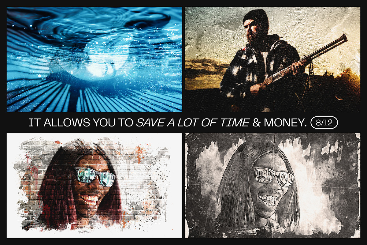 12 Photo Effect Templates, a Layer Style Add-On by iDoodle Studio (Photo 5 of 6)