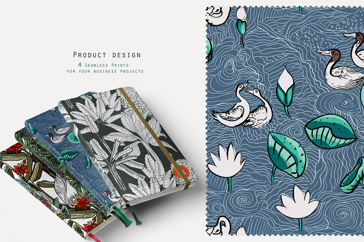 Rajastan Jungle. Seamless Patterns, a Pattern Graphic by Irina Dolgikh (Photo 5 of 15)