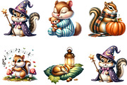 Watercolor Cute Chipmunks Clipart, an Illustration by DreamArtGraphic (Thumbnail 4 of 5)