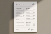 Minimal Restaurant Menu Template, a Marketing Template by frommakertomaker (Thumbnail 2 of 6)