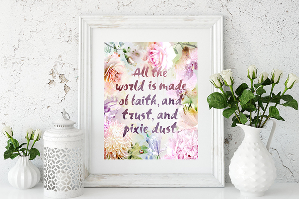 10 Floral watercolor posters, a Decorative Illustration by Anna Guz's Store (Photo 11 of 12)