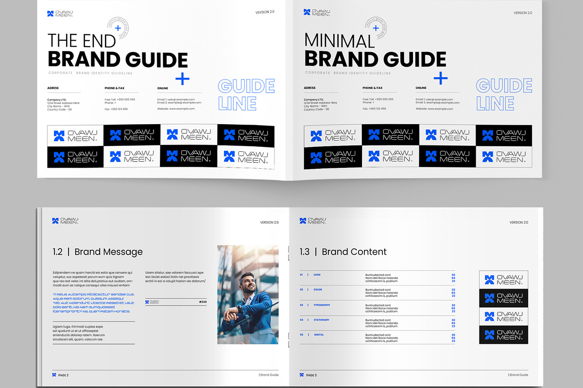 Corporate Brand Guideline Brand Book, a Brochure Template by MightyDesign (Photo 2 of 8)