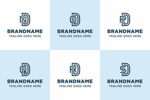Letters NDD ODD PDD QDD RDD SDD Logo, a Branding & Logo Template by Pray Art Design Studio