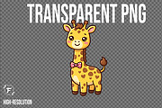 Cute Giraffe Clipart, an Animal Illustration by Forhadx5 (Thumbnail 2 of 8)